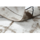 Matto moderni COZY Lina, geometrinen, marmori - Rakenteellinen, kaksi fleece-tasoa ruskea