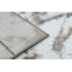 Dywan nowoczesny COZY Lina, geometryczny, marmur - Strukturalny, dwa poziomy runa brązowy