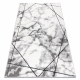 Dywan nowoczesny COZY Lina, geometryczny, marmur - Strukturalny, dwa poziomy runa szary