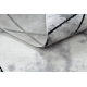 Tapete moderno COZY Lina, geométrico, mármore - Structural dois níveis de lã cinzento
