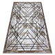Tæppe moderne COZY Tico, geometrisk - Strukturelle, to niveauer af fleece brun