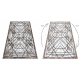 модерен килим COZY Tico, геометричен structural две нива на руно кафяв