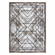 Modern matta COZY Tico, geometrisk - strukturella två nivåer av hudna brun