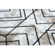 Matto moderni COZY Tico, geometrinen - Rakenteellinen, kaksi fleece-tasoa ruskea