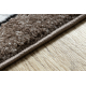 сучасний килим COZY Tico, Геометричні - Structural два рівні флісу коричневий