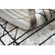 Matto moderni COZY Tico, geometrinen - Rakenteellinen, kaksi fleece-tasoa ruskea
