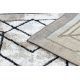 Modern Teppich COZY Tico, Geometrisch- Strukturell zwei Ebenen aus Vlies braun