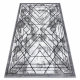 Tapis moderne COZY Tico, géométrique - Structural deux niveaux de molleton gris