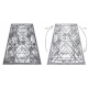 Tapijt modern COZY Lina, geometrisch - Structureel, twee poolhoogte , grijs