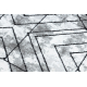 сучасний килим COZY Tico, Геометричні - Structural два рівні флісу сірий