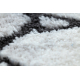 сучасний килим COZY Tico, Геометричні - Structural два рівні флісу сірий