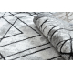 Dywan nowoczesny COZY Tico, geometryczny - Strukturalny, dwa poziomy runa szary
