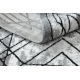 модерен килим COZY Tico, геометричен structural две нива на руно сив