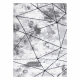 Moderní koberec COZY Polygons, geometrický, trojúhelníky - Strukturální, dvě úrovně rouna, šedá