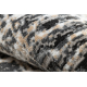Bathroom rug SYNERGY, glamour, non-slip, soft - lurex black