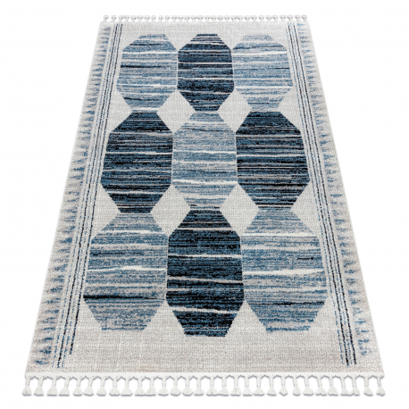 Carpet SAMPLE BP65A KYB61 Geometric beige / blue