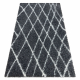 Alfombra de baño SYNERGY círculo, glamour, antideslizante, suave - lurex negro