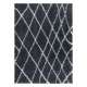 Alfombra de baño SYNERGY círculo, glamour, antideslizante, suave - lurex negro