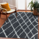 Alfombra de baño SYNERGY círculo, glamour, antideslizante, suave - lurex negro