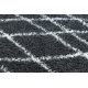 Covor baie SYNERGY cerc, glamour, anti-alunecare, moale - lurex negru