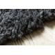 Bathroom rug SYNERGY circle, glamour, non-slip, soft - lurex black