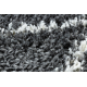 Tappeto da bagno SYNERGY cerchio, glamour, antiscivolo, morbido - lurex nero