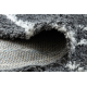 Covor baie SYNERGY cerc, glamour, anti-alunecare, moale - lurex negru