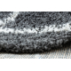 Covor baie SYNERGY cerc, glamour, anti-alunecare, moale - lurex negru