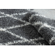 Alfombra de baño SYNERGY círculo, glamour, antideslizante, suave - lurex negro