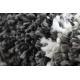 Bathroom rug SYNERGY circle, glamour, non-slip, soft - lurex black
