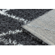 Covor baie SYNERGY cerc, glamour, anti-alunecare, moale - lurex negru