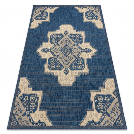 Bathroom rug SUPREME circle LINES, non-slip, soft - black