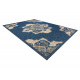 Bathroom rug SUPREME circle LINES, non-slip, soft - black