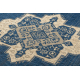 Bathroom rug SUPREME circle LINES, non-slip, soft - black