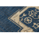 Bathroom rug SUPREME circle LINES, non-slip, soft - black