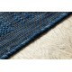 Bathroom rug SUPREME circle LINES, non-slip, soft - black