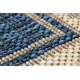 Bathroom rug SUPREME circle LINES, non-slip, soft - black