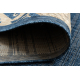 Bathroom rug SUPREME circle LINES, non-slip, soft - black