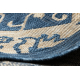 Bathroom rug SUPREME circle LINES, non-slip, soft - black