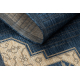 Bathroom rug SUPREME circle LINES, non-slip, soft - black