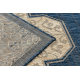 Bathroom rug SUPREME circle LINES, non-slip, soft - black