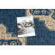 Bathroom rug SUPREME circle LINES, non-slip, soft - black