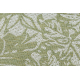 Koberec SISAL SION Listy, tropický 22128 ploché tkaní ecru / zelená
