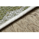 Carpet SISAL SION Leaves, tropical 22128 Flat woven ecru / green