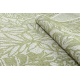 Teppich SISAL SION Blätter, tropisch 22128 flach gewebt ecru / grün