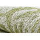 Styginių kilimas SIZAL SION Lapai, tropiniai 22128 plokščias audimas ecru / žalias