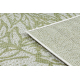 Fonott sizal szőnyeg SION Levelek, tropikus 22128 lapos szövött ecru / zöld