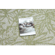 Tappeto SIZAL SION foglie, tropicale 22128 tessuto piatto ecru / verde
