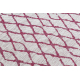 Sisal tapijt SISAL SION Geruite, 22129 plat te weven ecru / fuchsia
