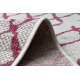 Carpet SISAL SION Trellis 22129 Flat woven ecru / fuchsia